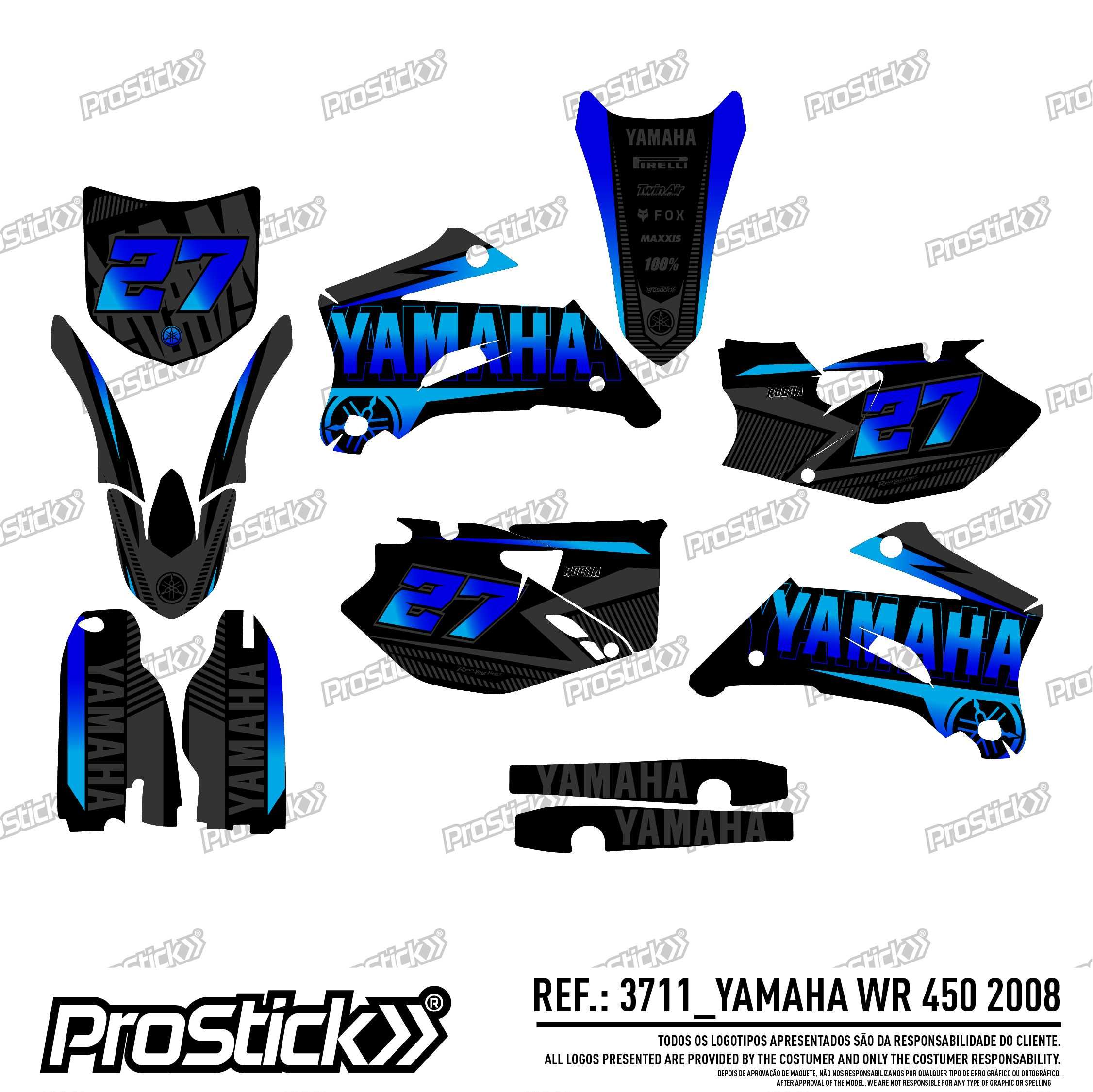 Kit Autocolantes Yamaha Yz WR