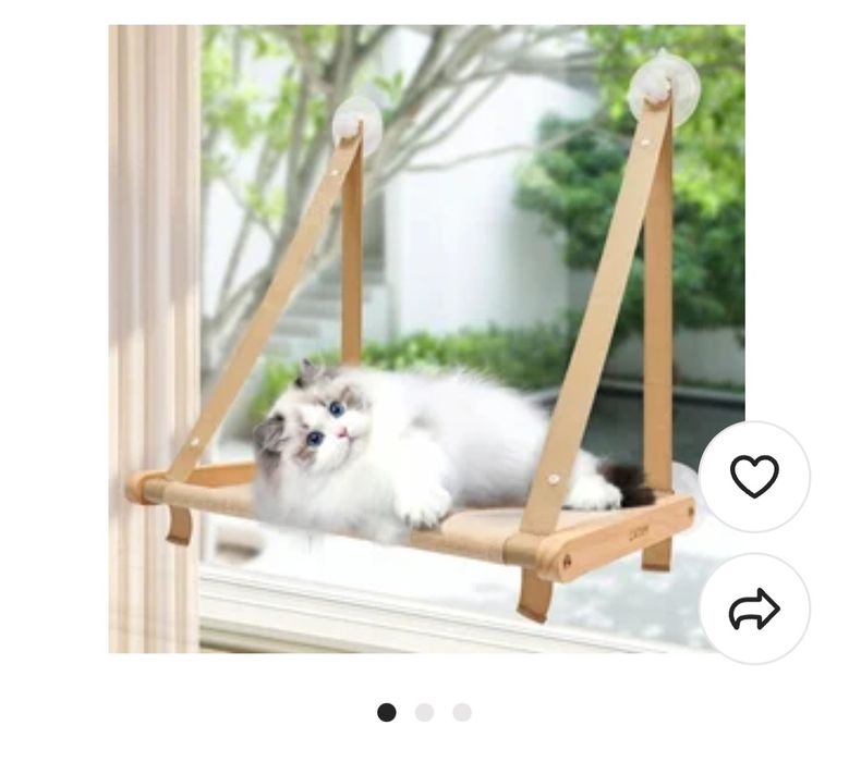 Leżak hamak dla kota