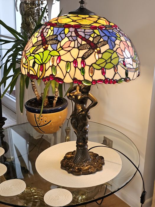 Lampa witrazowa Tiffany Styl.Stan Idealny