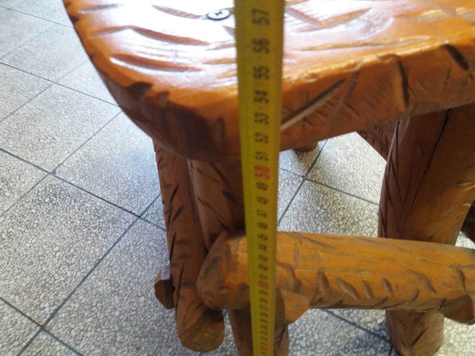 Taboret stół stolik drewno góralski styl