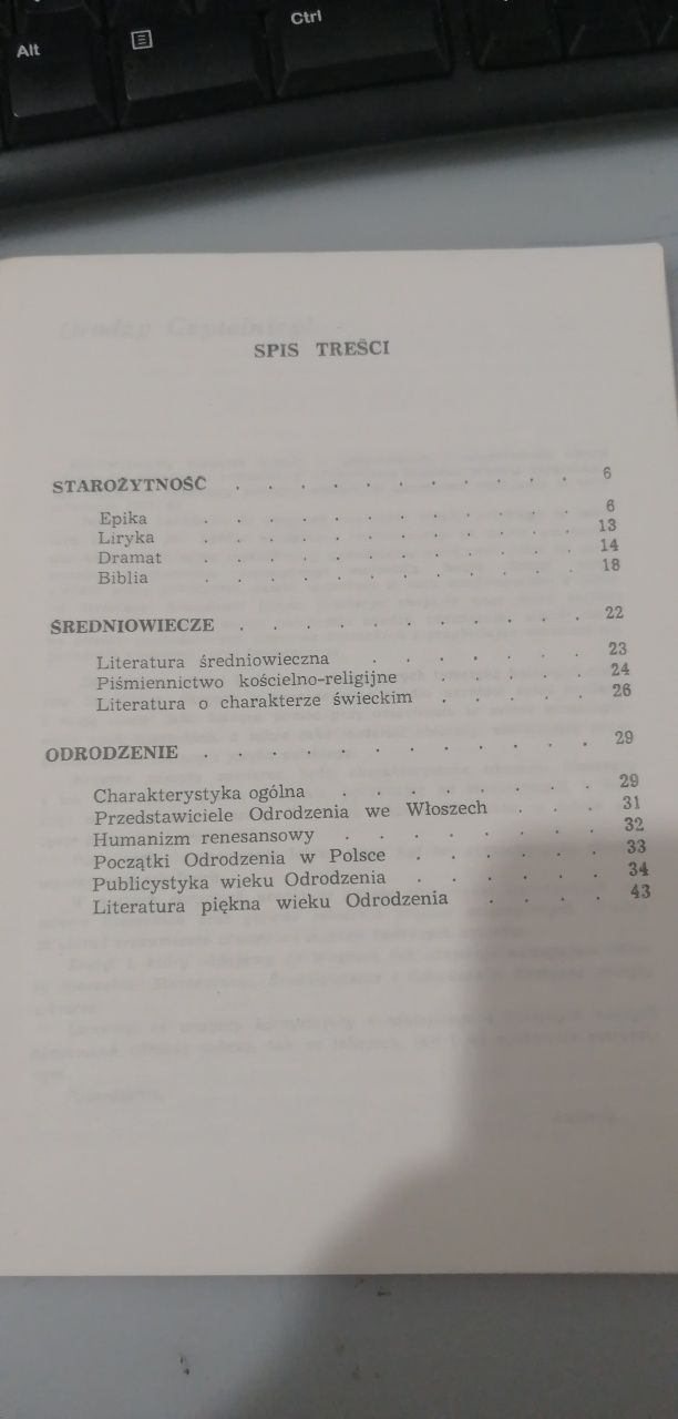 Ściągi dla licealistów z literatury Starożytność-Odrodzenie zeszyt 1