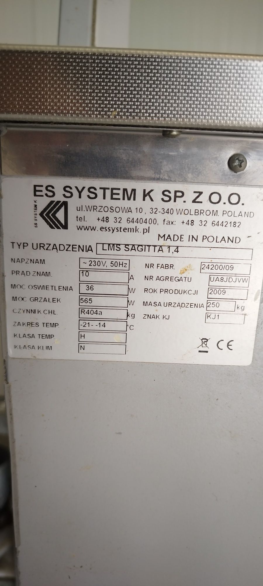 Konserwator do lodów 16 kuwet es system k