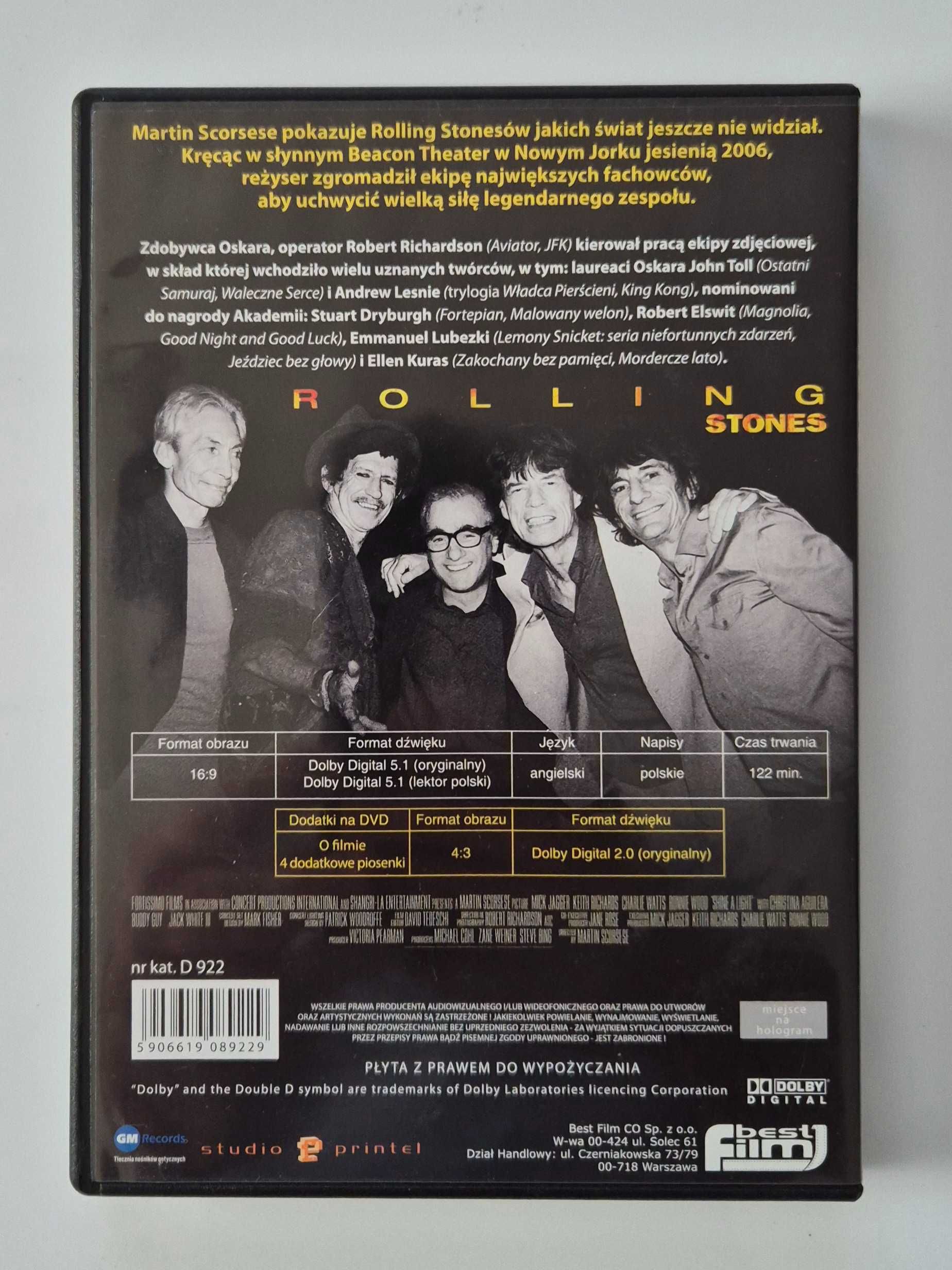 Rolling Stones, M. Scorsese, "W blasku świateł" (koncert 2008) [DVD]