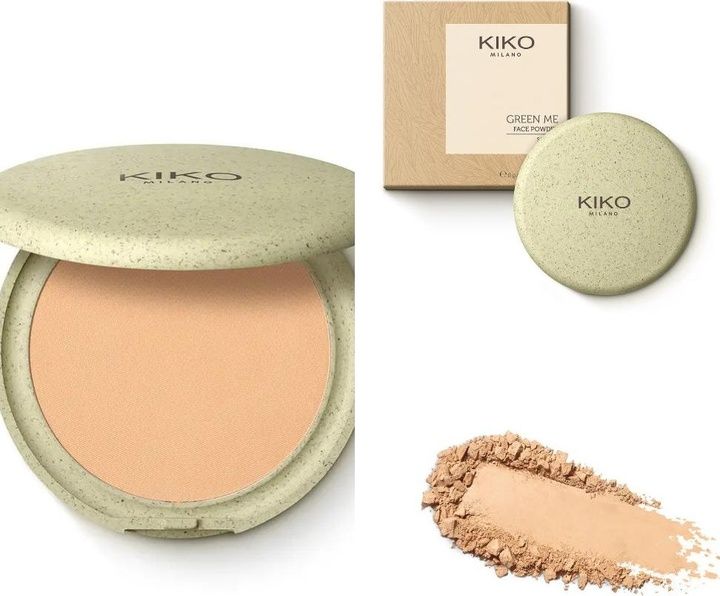 Хайлайт-пудра з матовим фінішем KIKO Milano Green Me Face Powder
