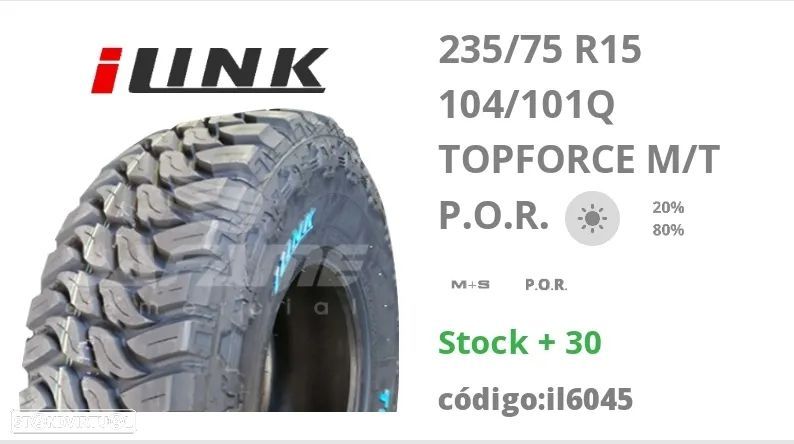 2 pneus novos ilink 235-75r15 - oferta da entrega