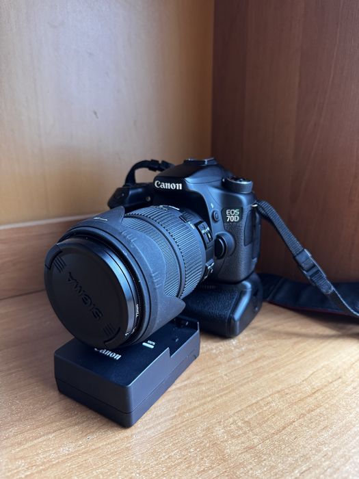 Canon eos 70d + obiektyw Sigma 18-200 DC OS