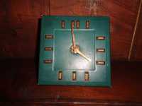 Relógio em Cabedal e Latão - Vintage - Mecânico - A Funcionar