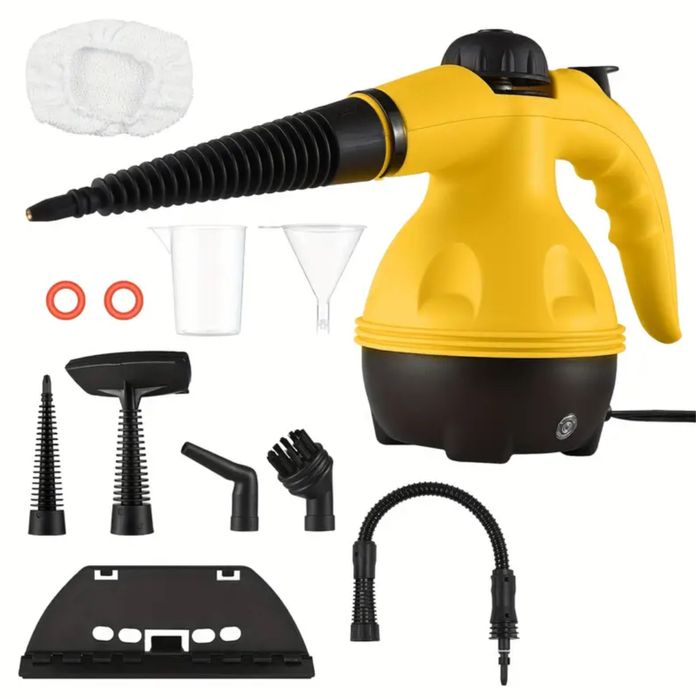 Пароочисник портативний, 200 мл + насадки