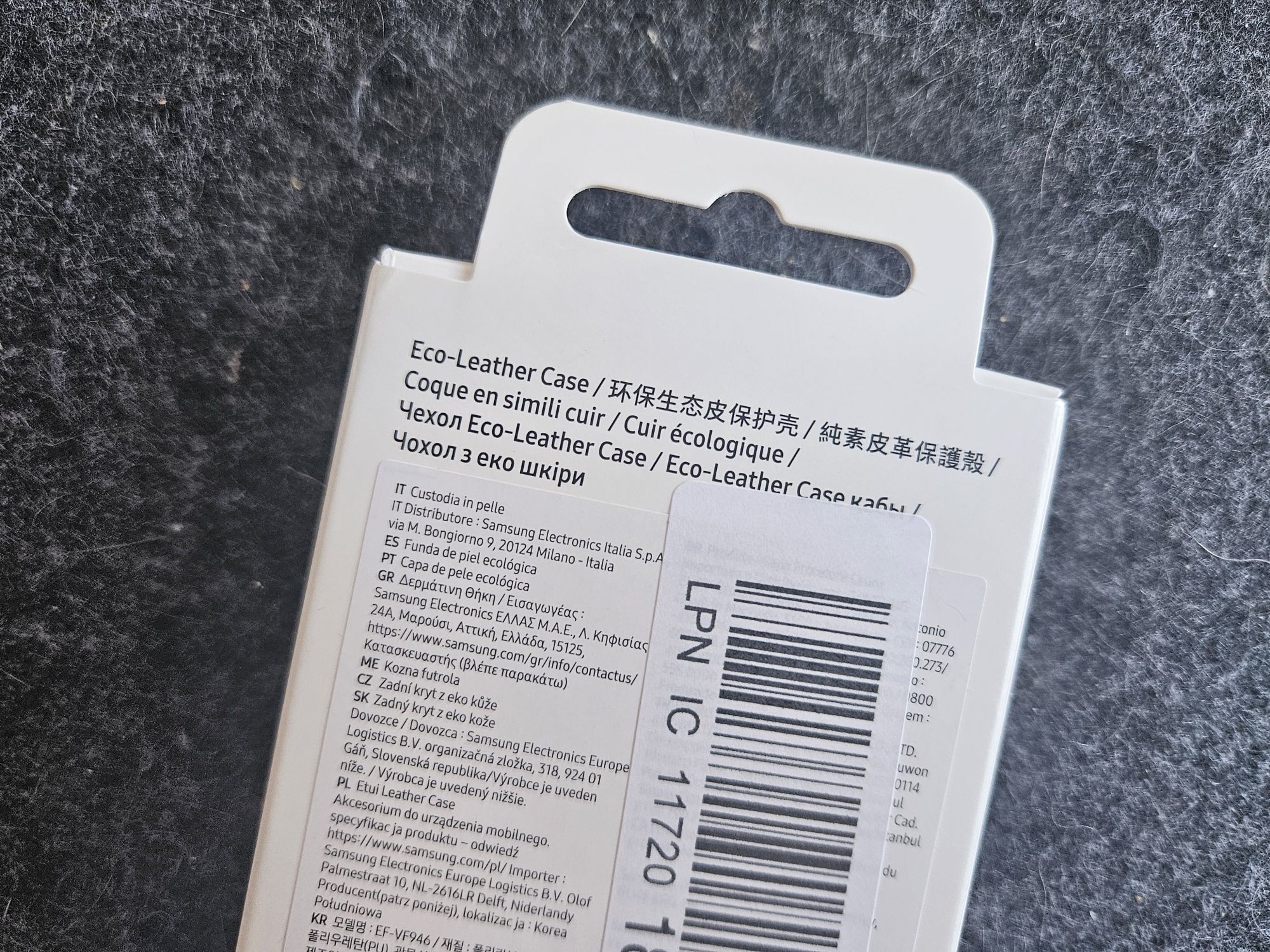 SAMSUNG GALAXY Z FOLD 5 ECO-LEATHER case black
