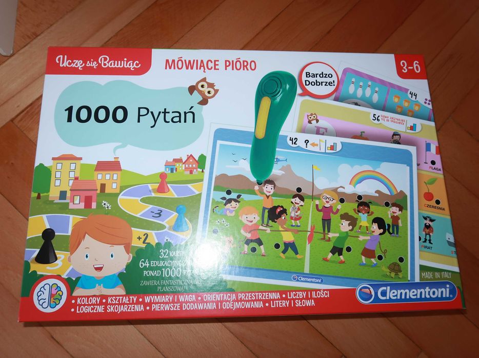 Mówiące pióro. 1000 pytań. Clementoni 50653 - 3-6 lat
