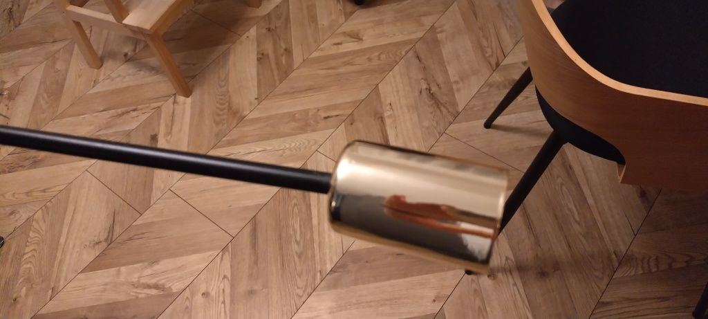 Żyrandol, wisząca lampa sufitowa loft, złota