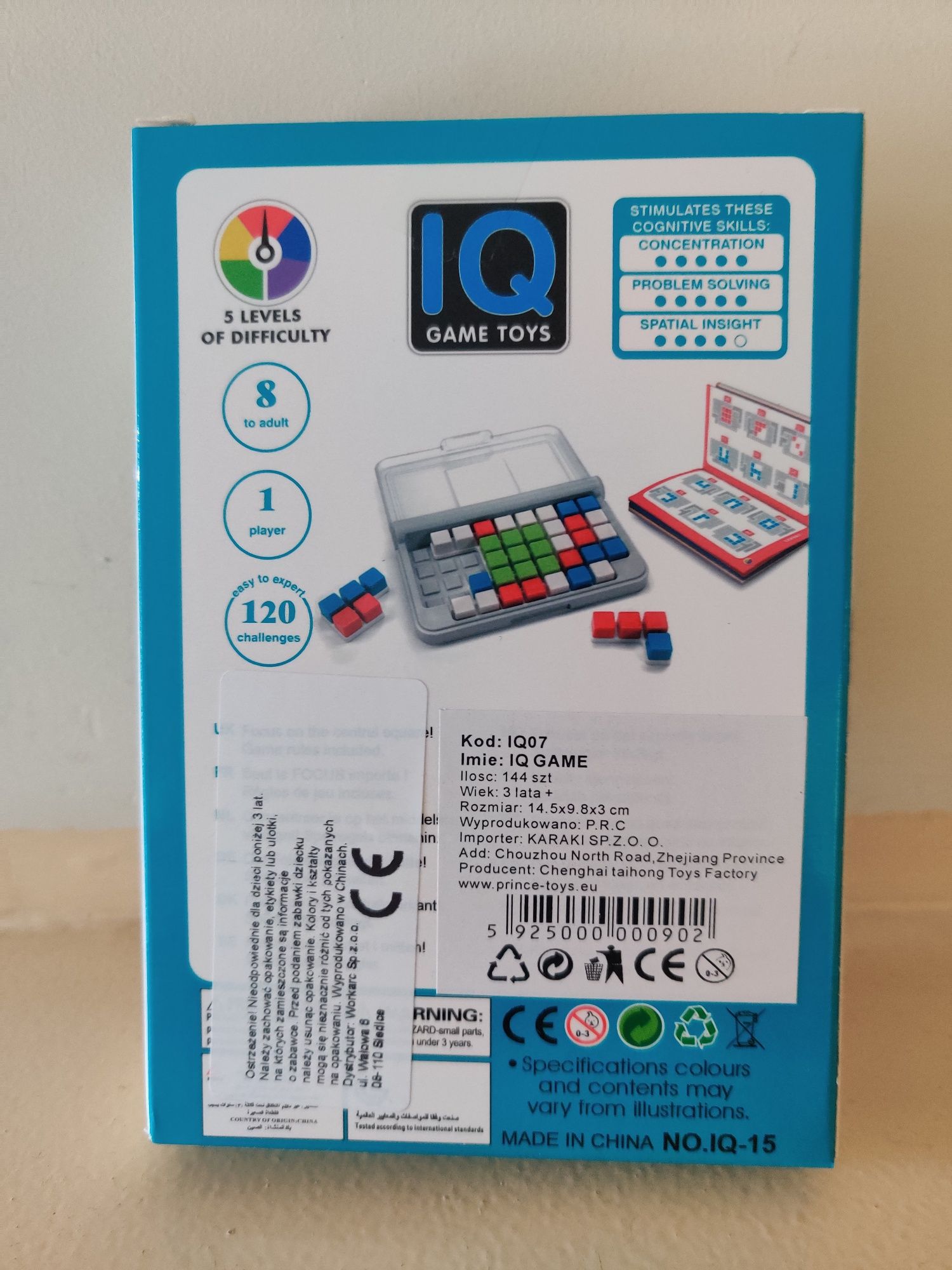 Smart Games IQ Focus-Gra logiczna IQ Game-Wyprzedaż-Szybka wysyłka