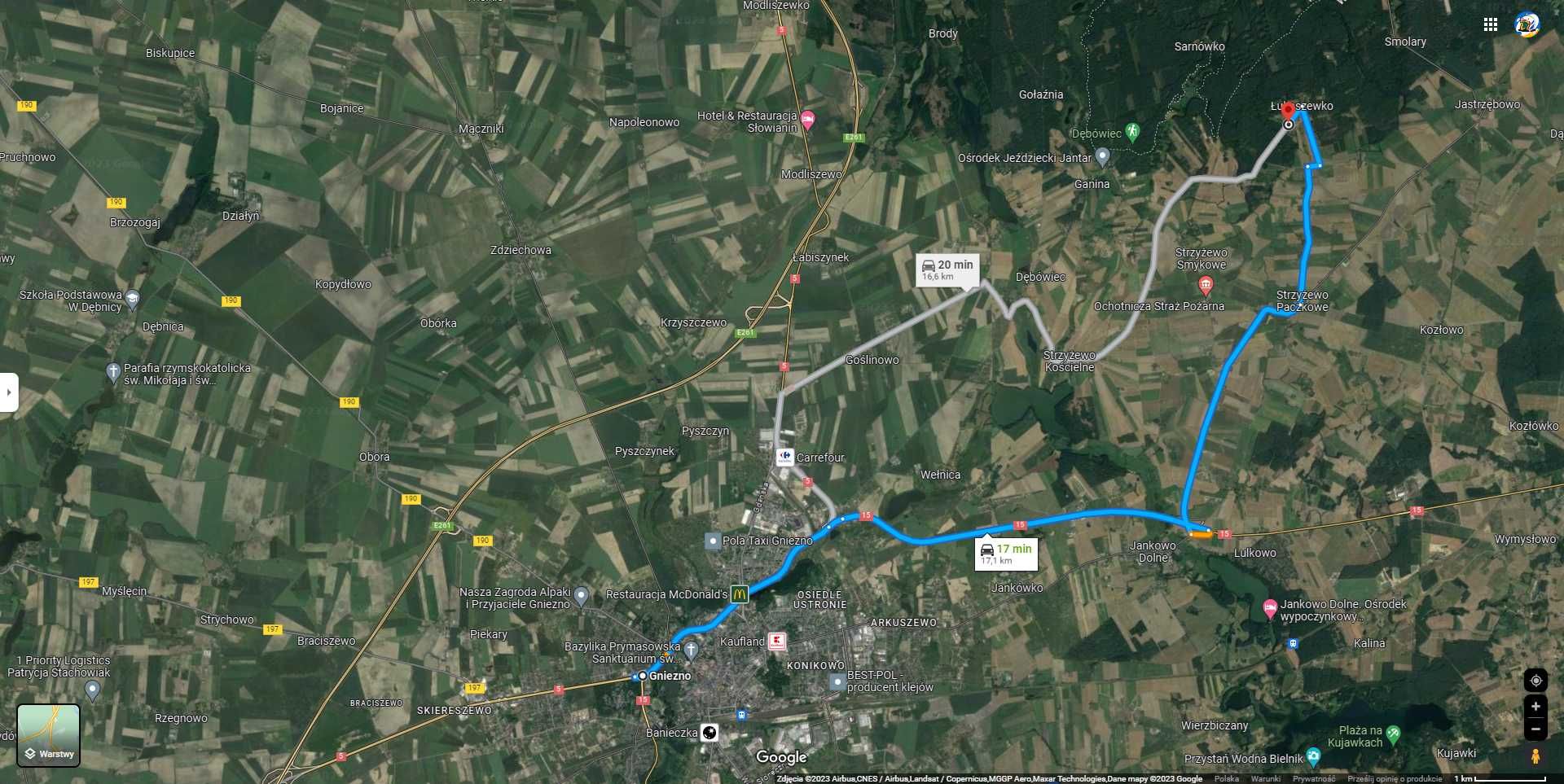 Działka w Strzyżewie Paczkowym - Łukaszewko 951m2 w otoczeniu lasów