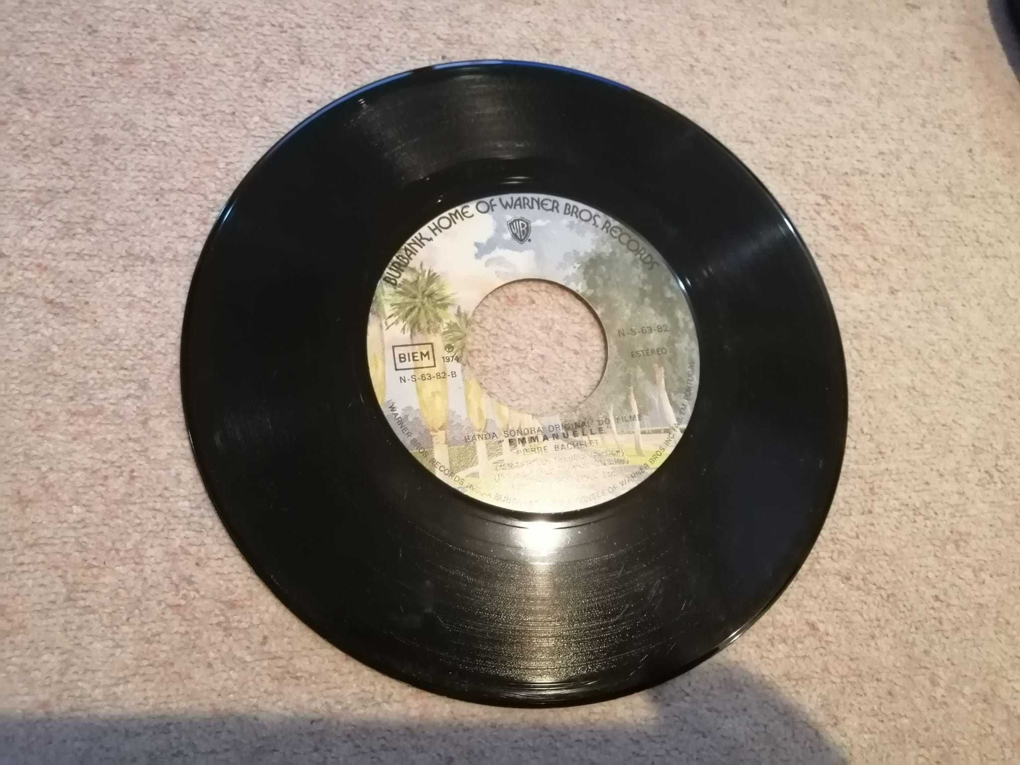 Disco Vinil single, banda sonora Emmanuelle, Pierre Bachelet, 1974