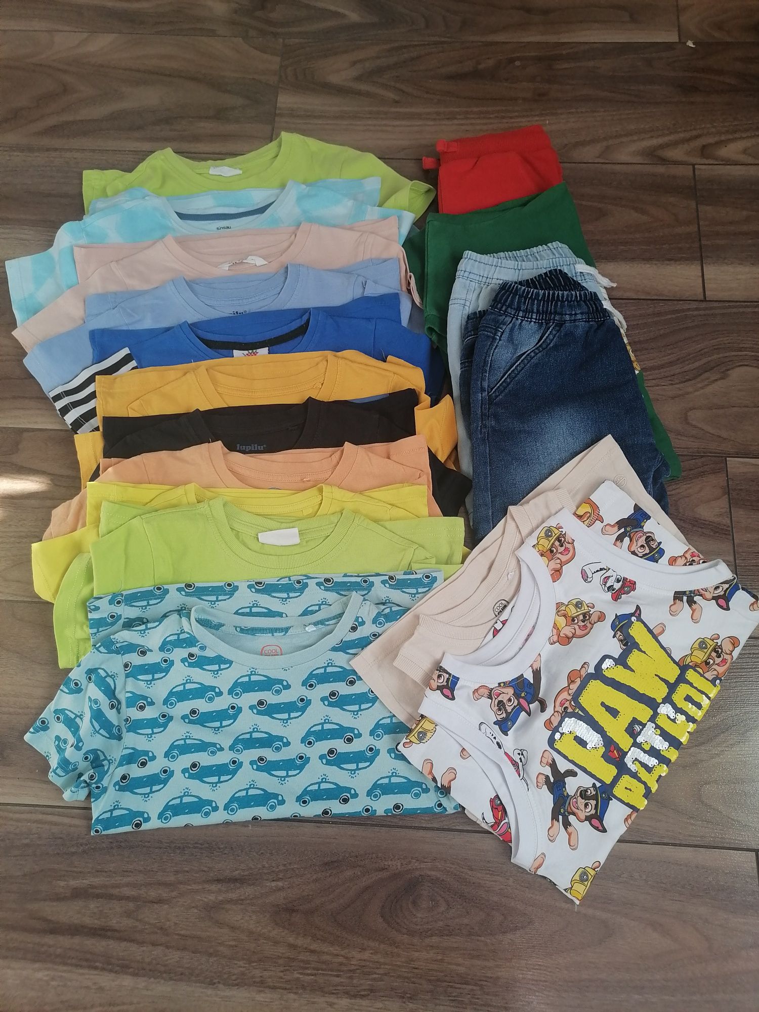 Zestaw na lato dla chłopca (19sztuk)r. 116 Smyk Coccodrillo H&M