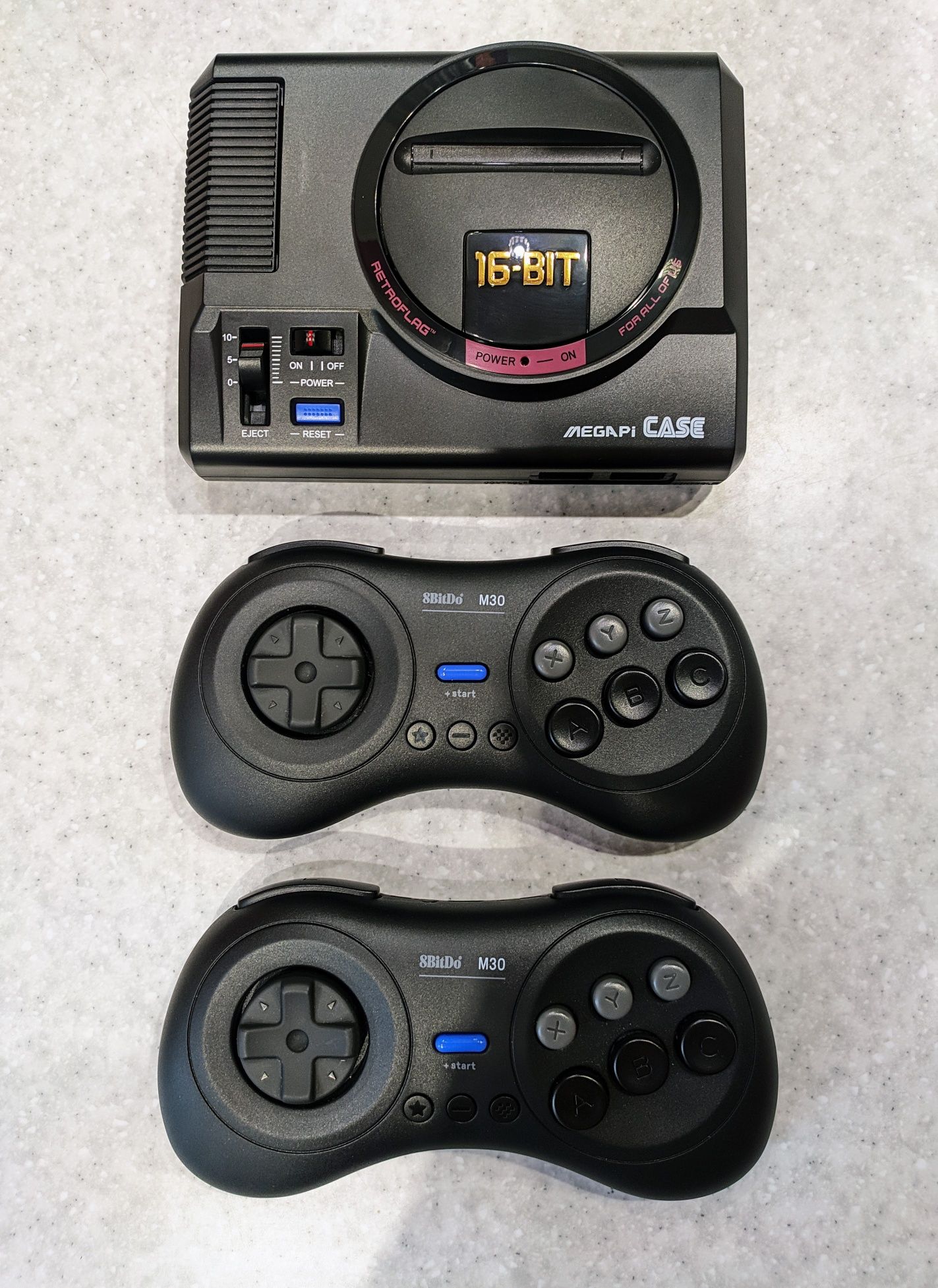 Ретро консоль в стиле Sega Mega Drive / эмулятор Raspberry PI 3b+