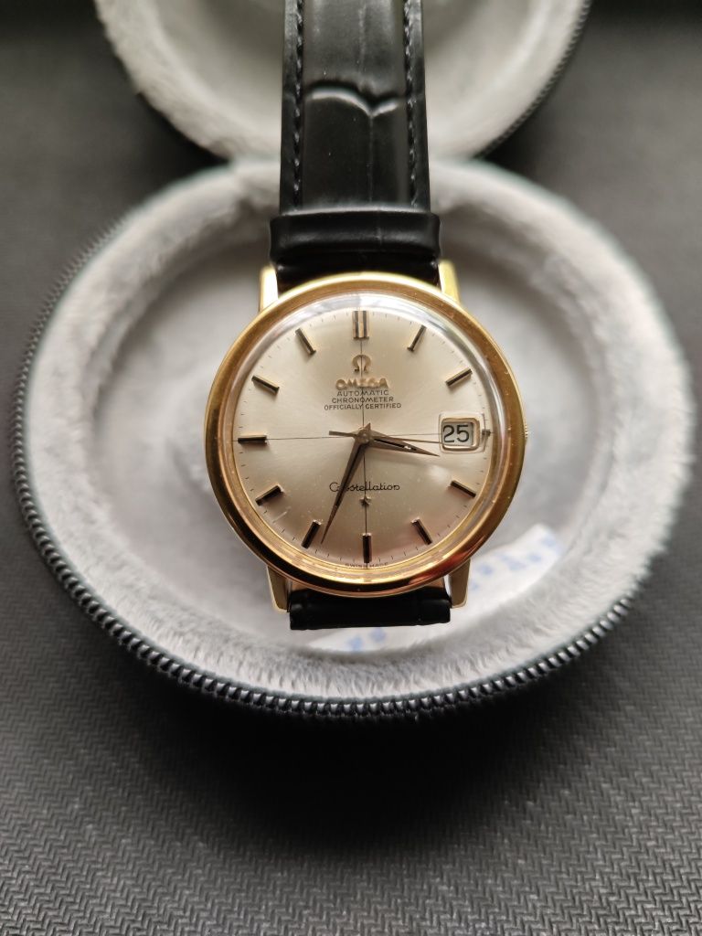 Złoty zegarek Omega Constellation 18k , że750