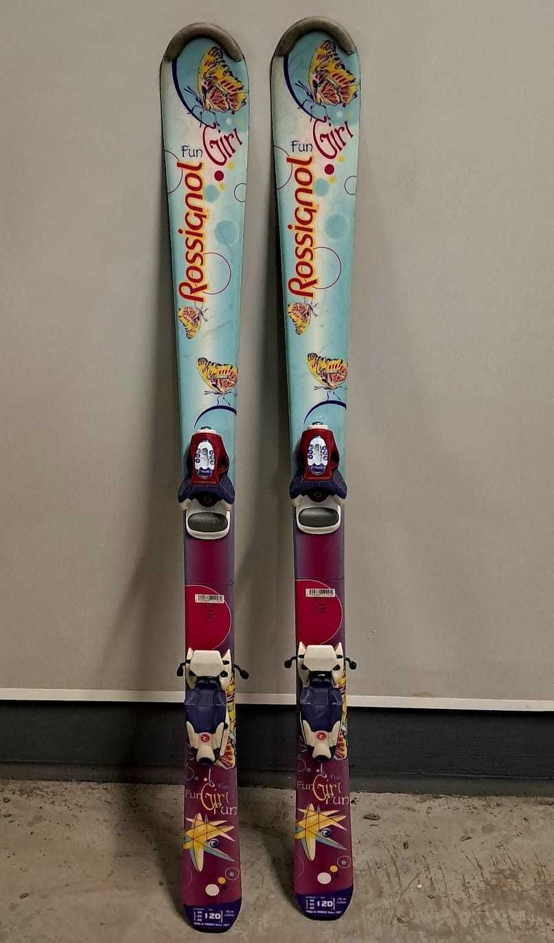 Narty Rossignol dziecięce 120cm