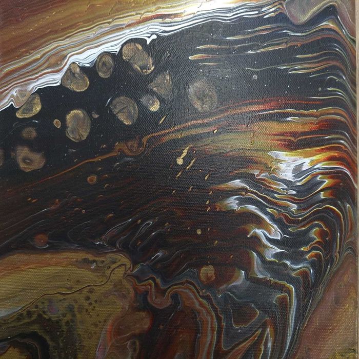Obraz, obrazy  Tryptyk, metoda POURING