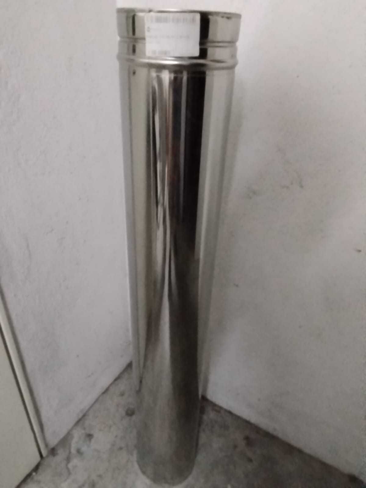 Girandola e tubo inox novos - 150mm