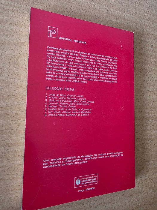 Livro "António Nobre" de Guilherme de Castilho