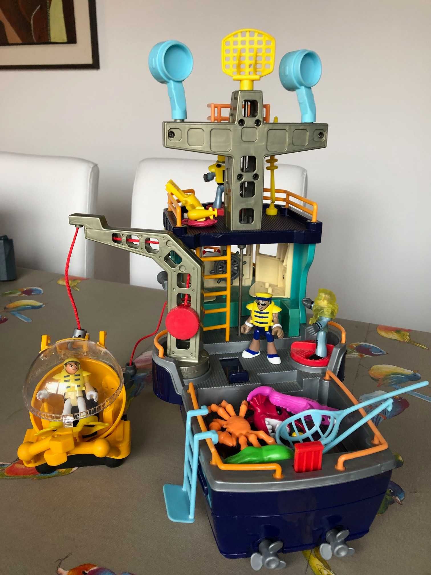 Imaginext barco de exploração do fundo mar