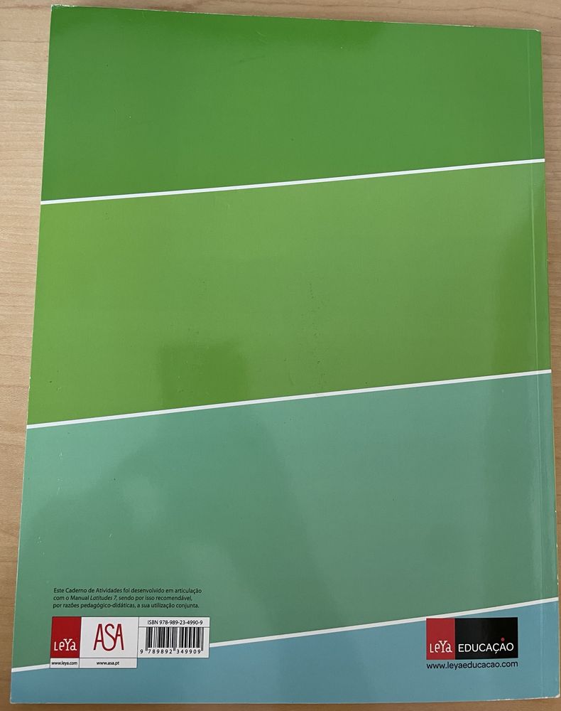 Livro actividades Geografia 7 ano - como novo