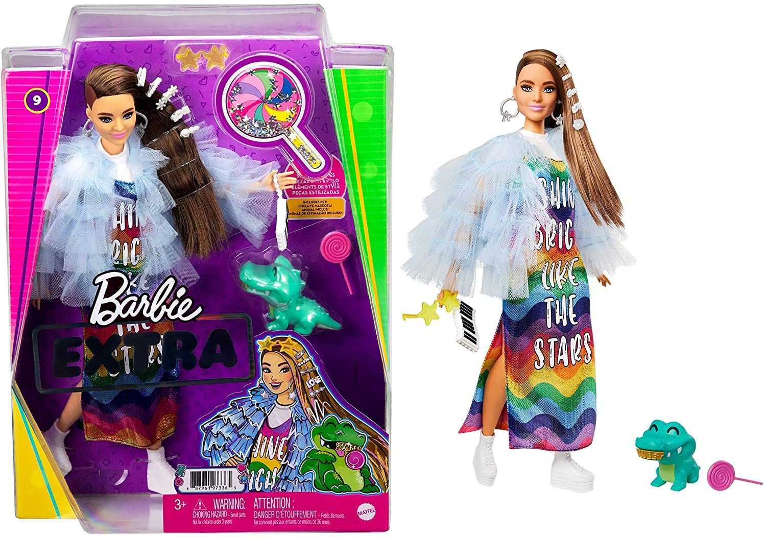 Кукла Барби Экстра Barbie Extra с крокодилом 	
GYJ78