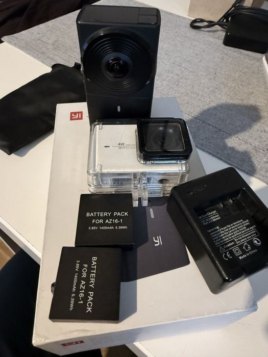 Kamery YI 360 stopni vr i Spotrowa Yi 4k
