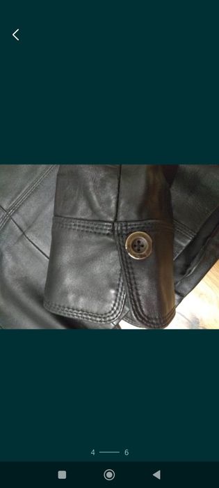 Пиджак женский кожаный XL