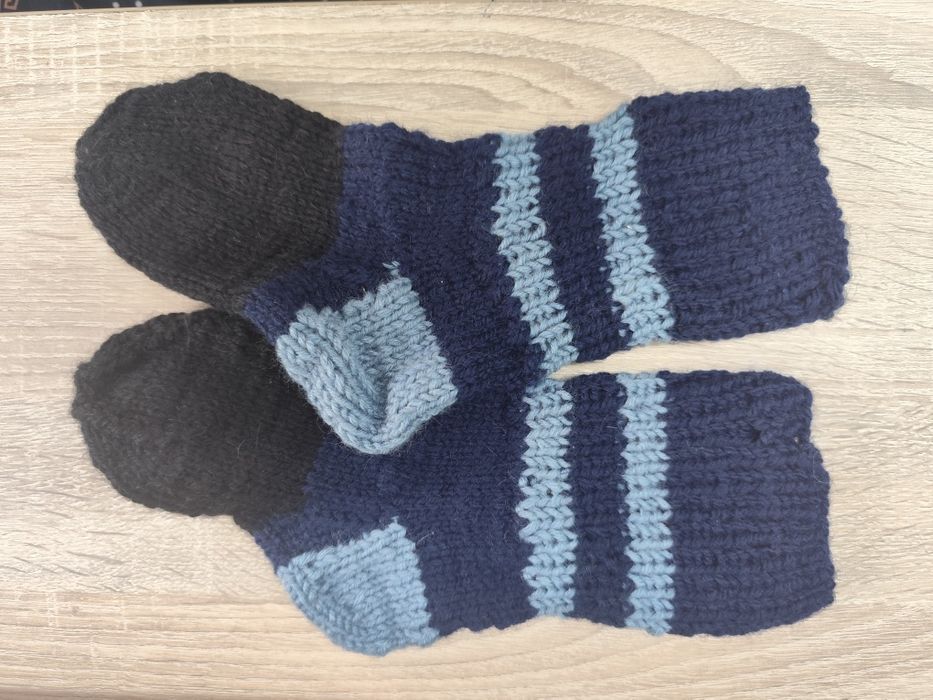 Skarpety wełniane dla chłopca Handmade r. 25-27