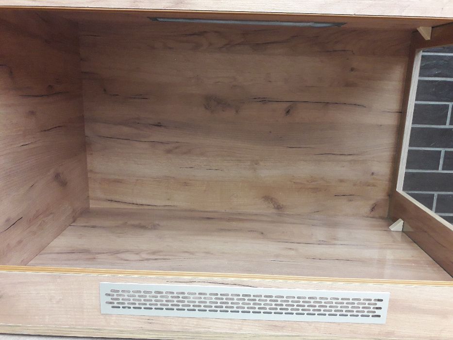 Terrarium puste nr1 100/60/60 dąb craft złoty