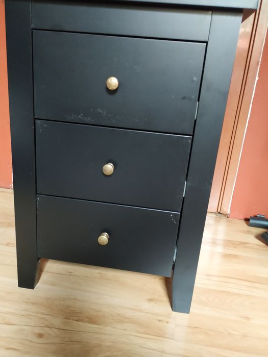 Szafka nocna mała komoda kolor czarny