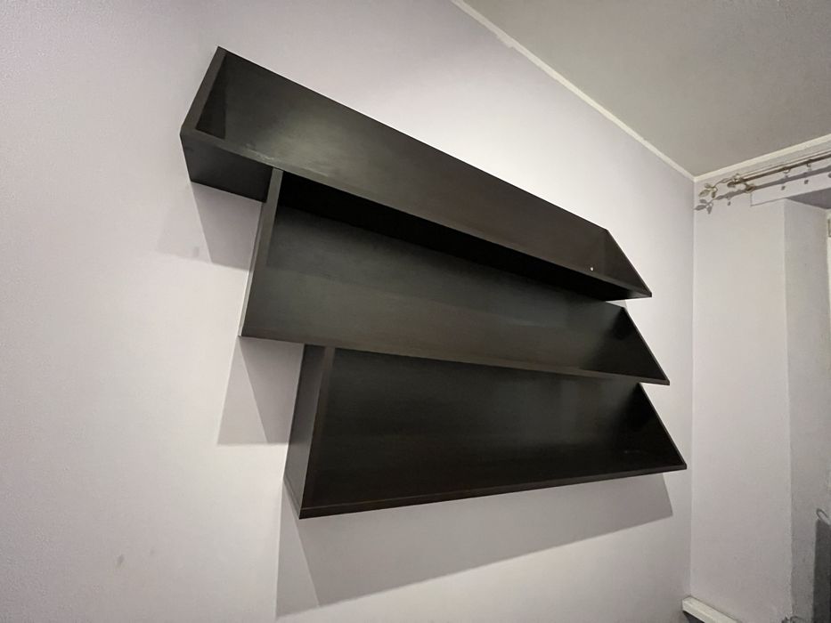 Półka czarny brąz