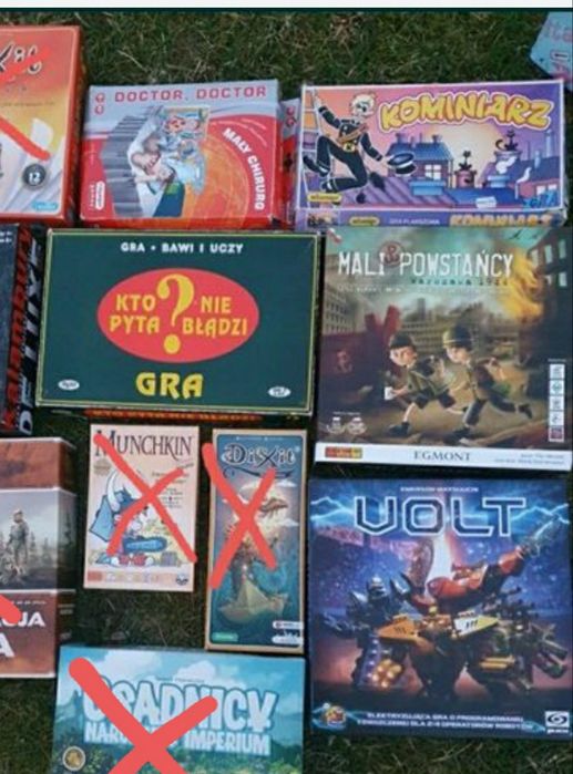 Gry planszowe różne rodzaje