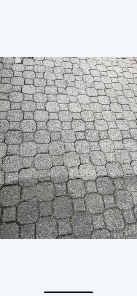 Profesjonalne czyszczenie kostki brukowej