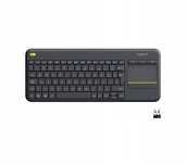 Klawiatura Bezprzewodowa Logitech K400 Plus Touch Smart Tv Komputer Pc