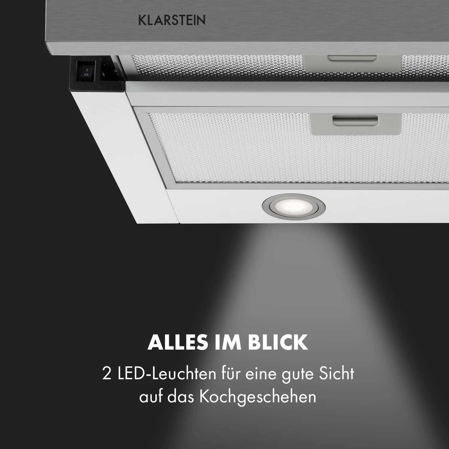 Витяжка вбудована Klarstein Mariana 90 Flat Screen Hood