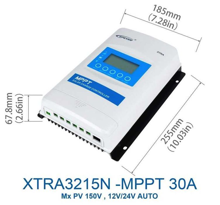Controlador Carga MPPT Epever XTRA3215N 30A