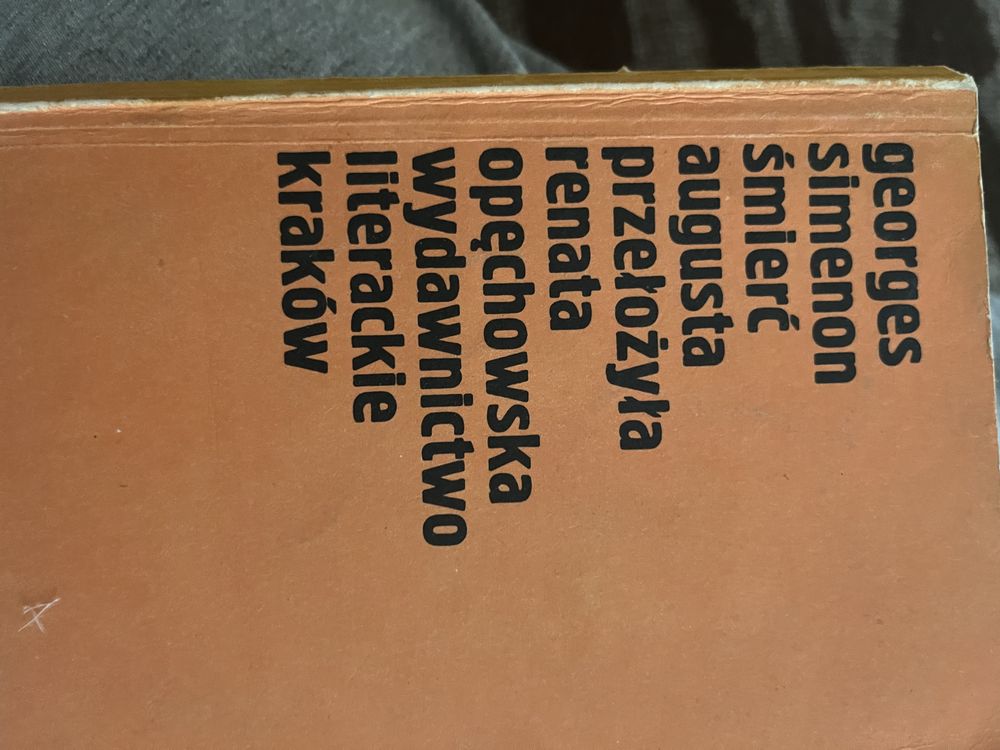 Georges Simenon Śmierć Augusta DTR