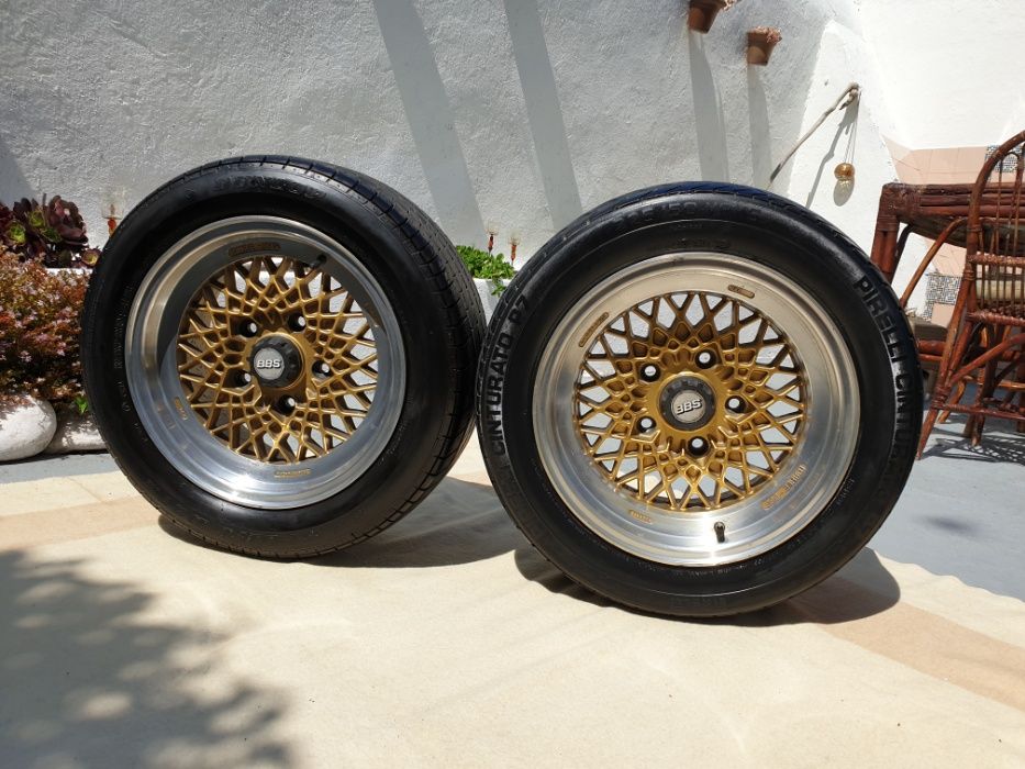 Jantes BBS Mahle Porsche Originais 7j 8j C/Pneus Aba Polida