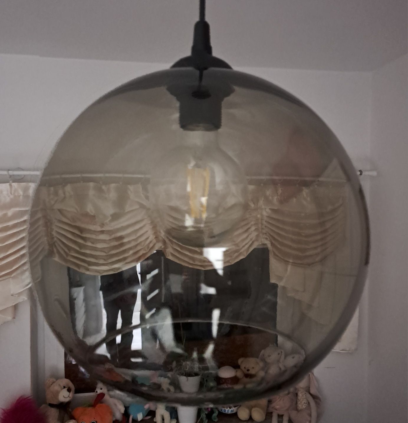 Lampa sufitowa szklana