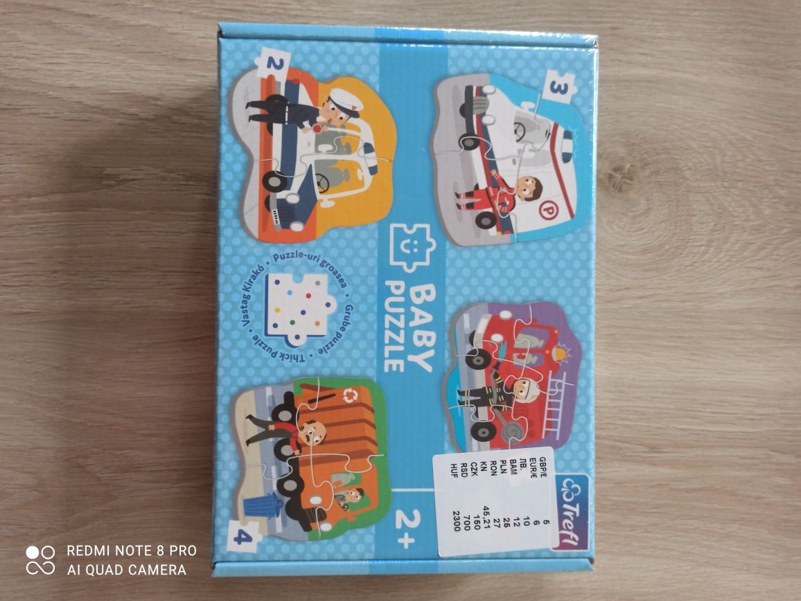 NOWE Baby Puzzle Trefl pojazdy