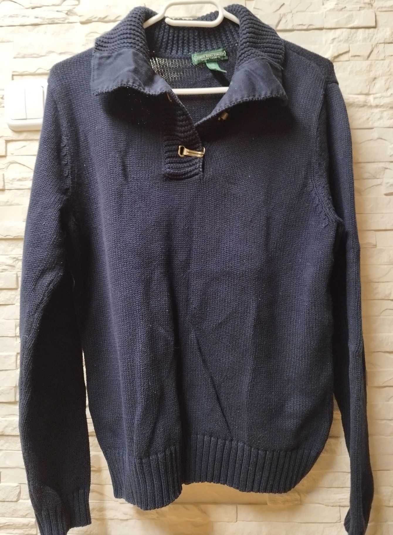 Sweter, bluzka polo Ralph Lauren M/L granatowy