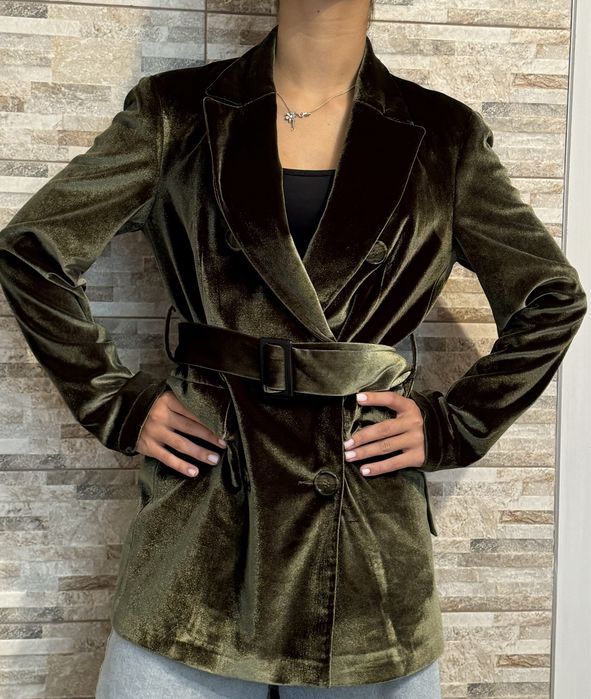 Пиджак котон,цвет хаки