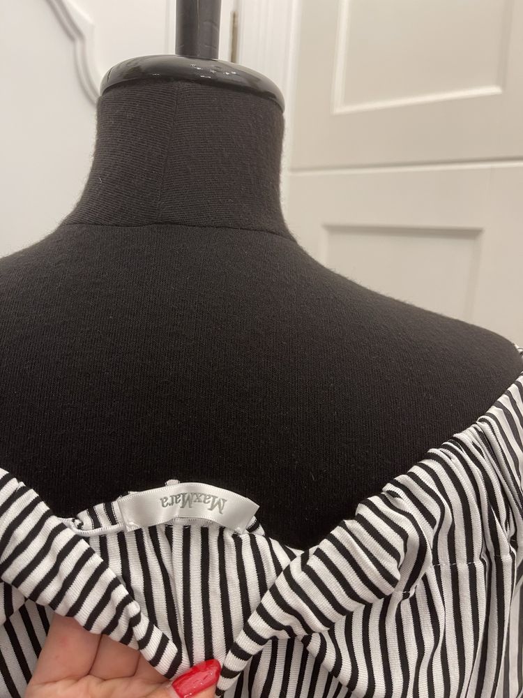 MAX MARA piękna bluzka koszulowa, mankiety, pęknięcia w rękawach
