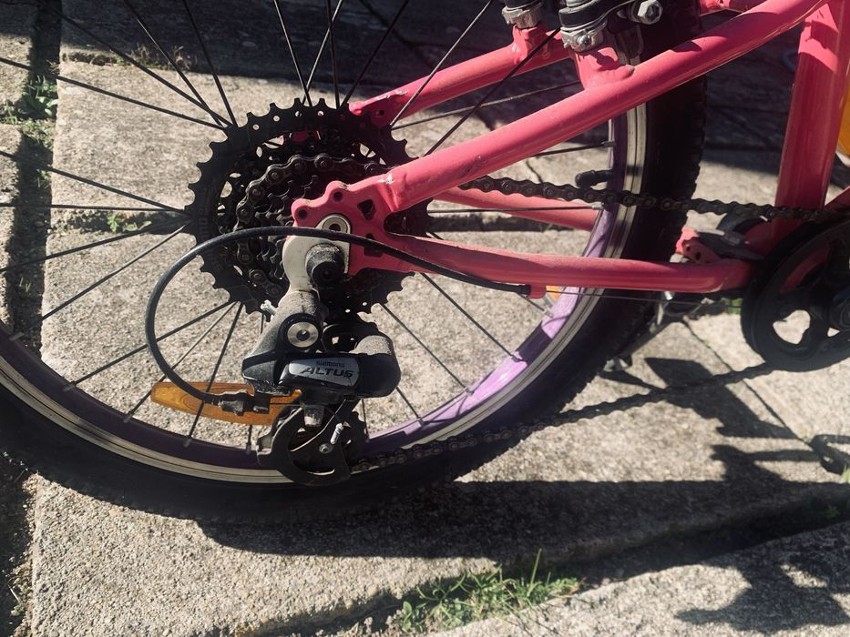 Bicicleta criança trek wahoo  or de rosa