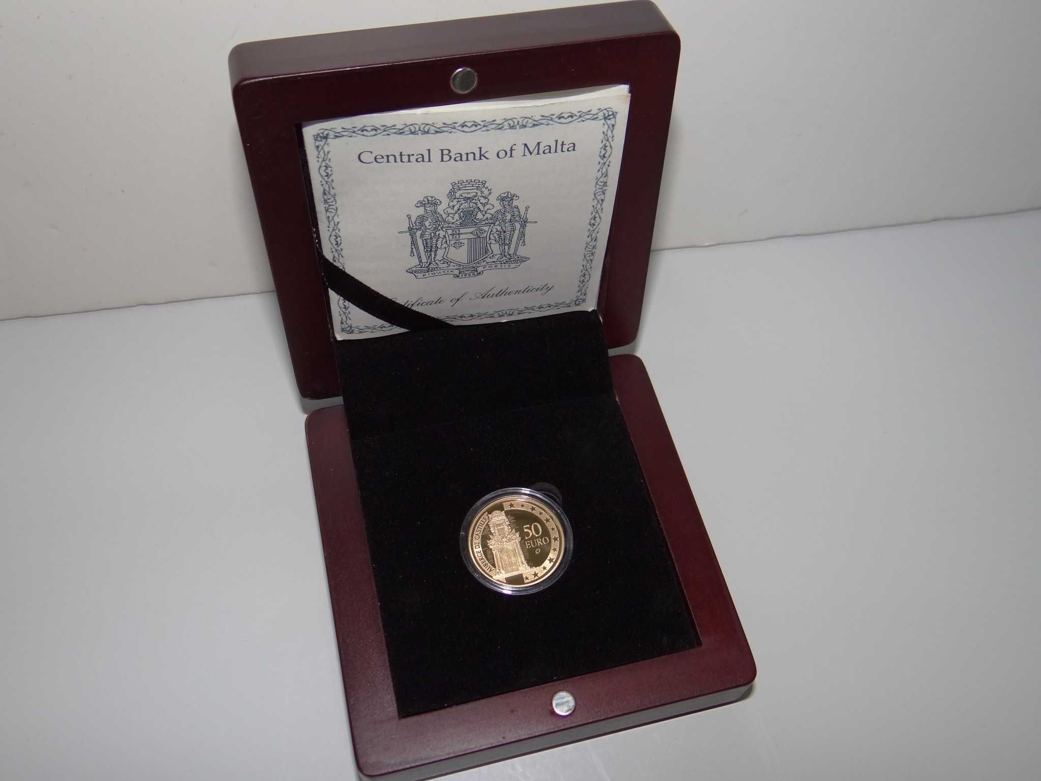 Moeda 50€ Malta 2008 Ouro - Proof