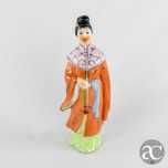 Figura porcelana da China de uma Mulher chinesa