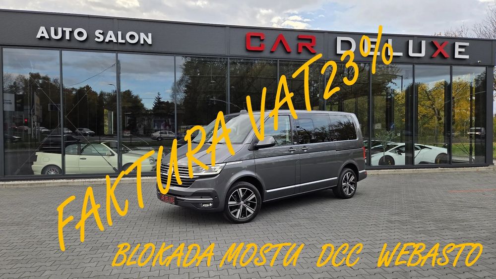 Volkswagen Multivan FV 23% / 4-MOTION / HIGHLINE / ALCANTARA / DCC / Blokada Mostu / Hak
